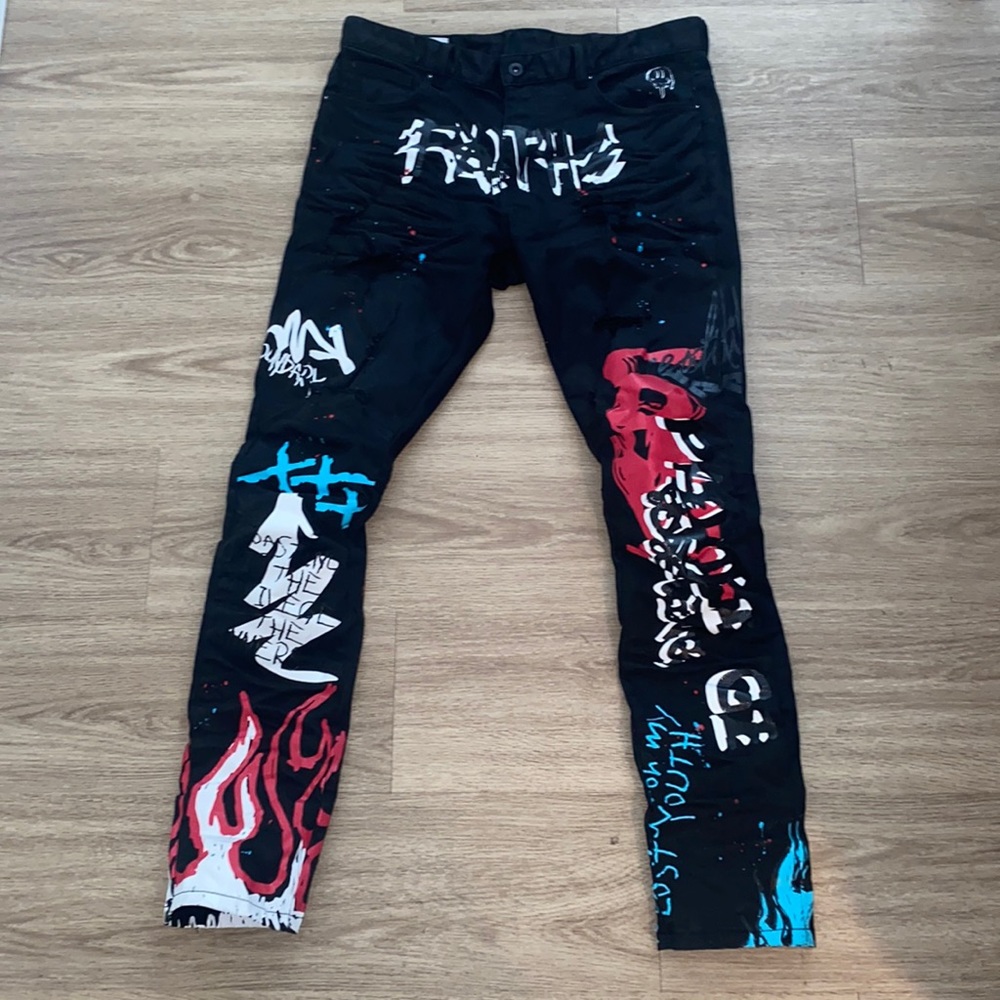 Smoke rise New York skinny fit pants